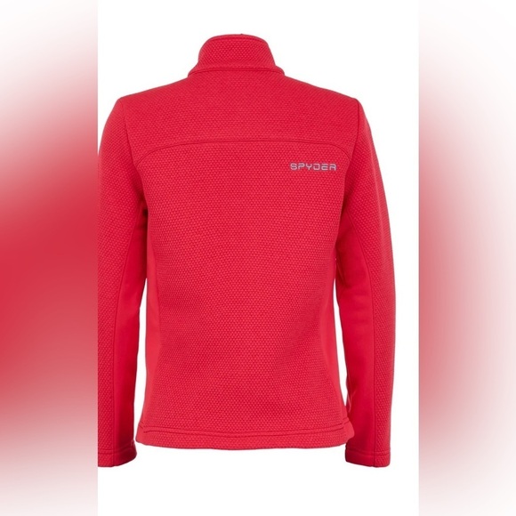 Spyder Women Full Zip Fleece Cherry Pink Jacket M/L - Picture 3 of 11